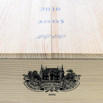 Figeac 2010, Palmer 2005, Leoville Las Cases 2000 Sammlerbox - 3 Flaschen Rotwein trocken (0,75 l) in limitierter Holzbox