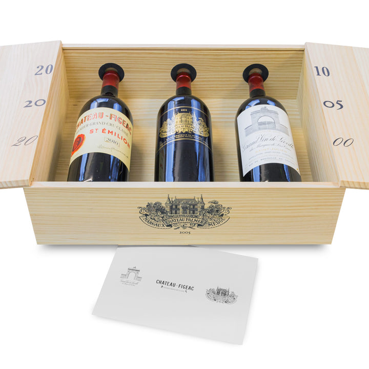 Figeac 2010, Palmer 2005, Leoville Las Cases 2000 Magnum Collector&