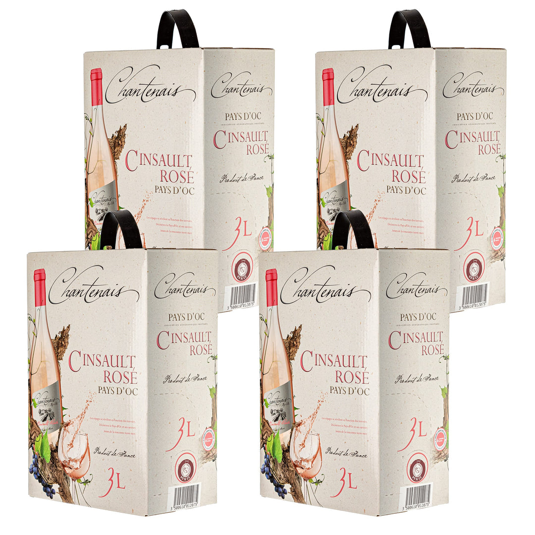 Bag-in-Box – Vin de Pays d'Oc – Cinsault – Rose – 3 L
