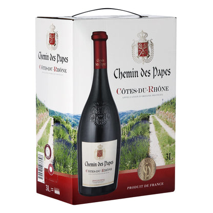 Chemin des Papes Côtes du Rhône Dry Red Wine Bag-in-Box 3 l