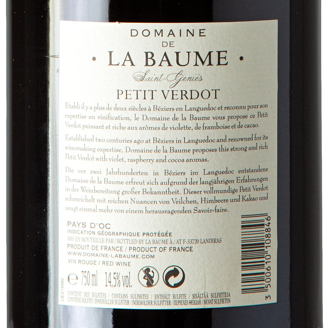 2018 Saint-Geniès Petit Verdot - Domaine de la Baume