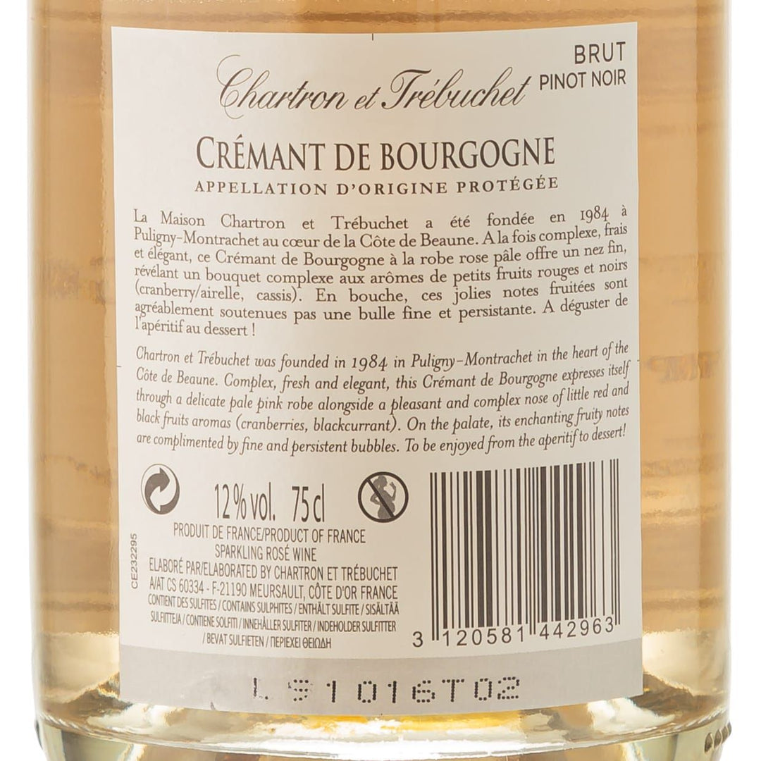 Feinste Weine - 2 er Sektpaket - Domaine Chartron & Trébuchet - Crémant de Bourgogne  (2 * 0,75l)