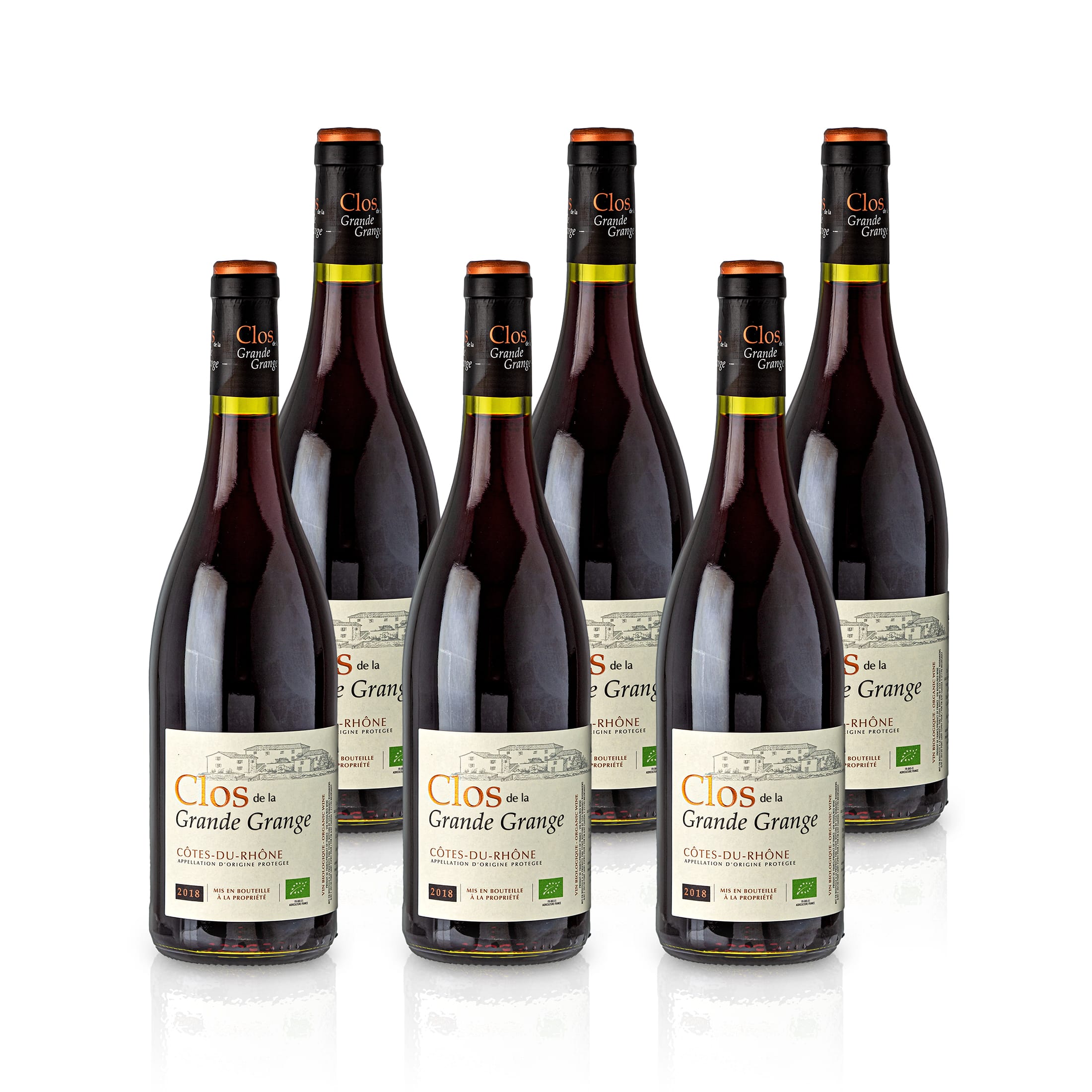 [Paket 1] Clos de la Grande Grange Rotwein - Côtes du Rhône