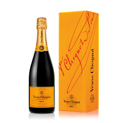 Champagne Veuve Clicquot Brut Yellow Label in Geschenkpackung