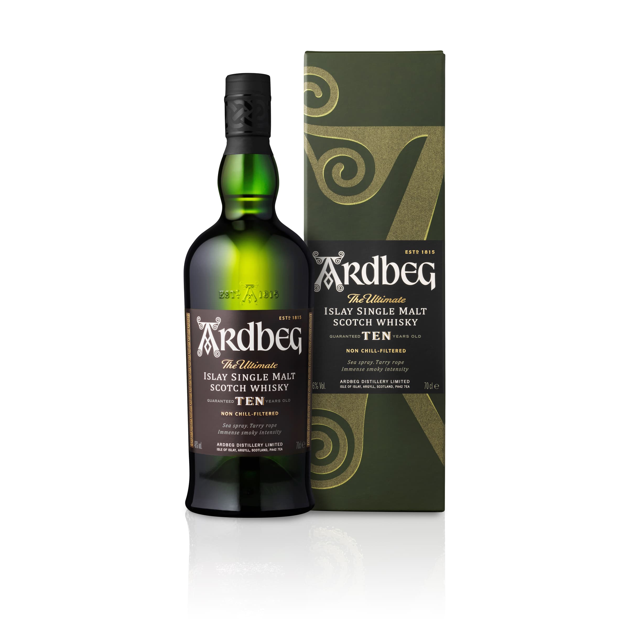 Whisky Ardbeg TEN Years Old Islay Single Malt Scotch in Geschenkpackung