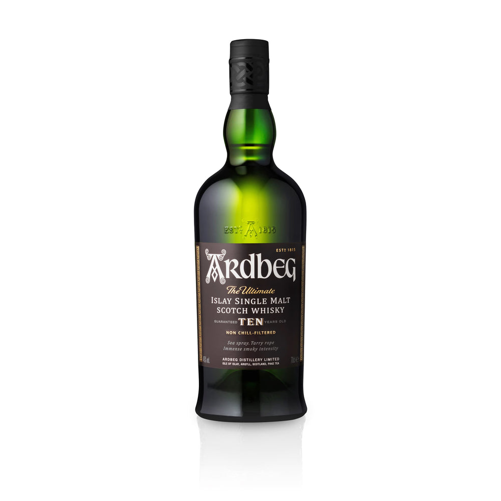 Whisky Ardbeg TEN Years Old Islay Single Malt Scotch in Geschenkpackung