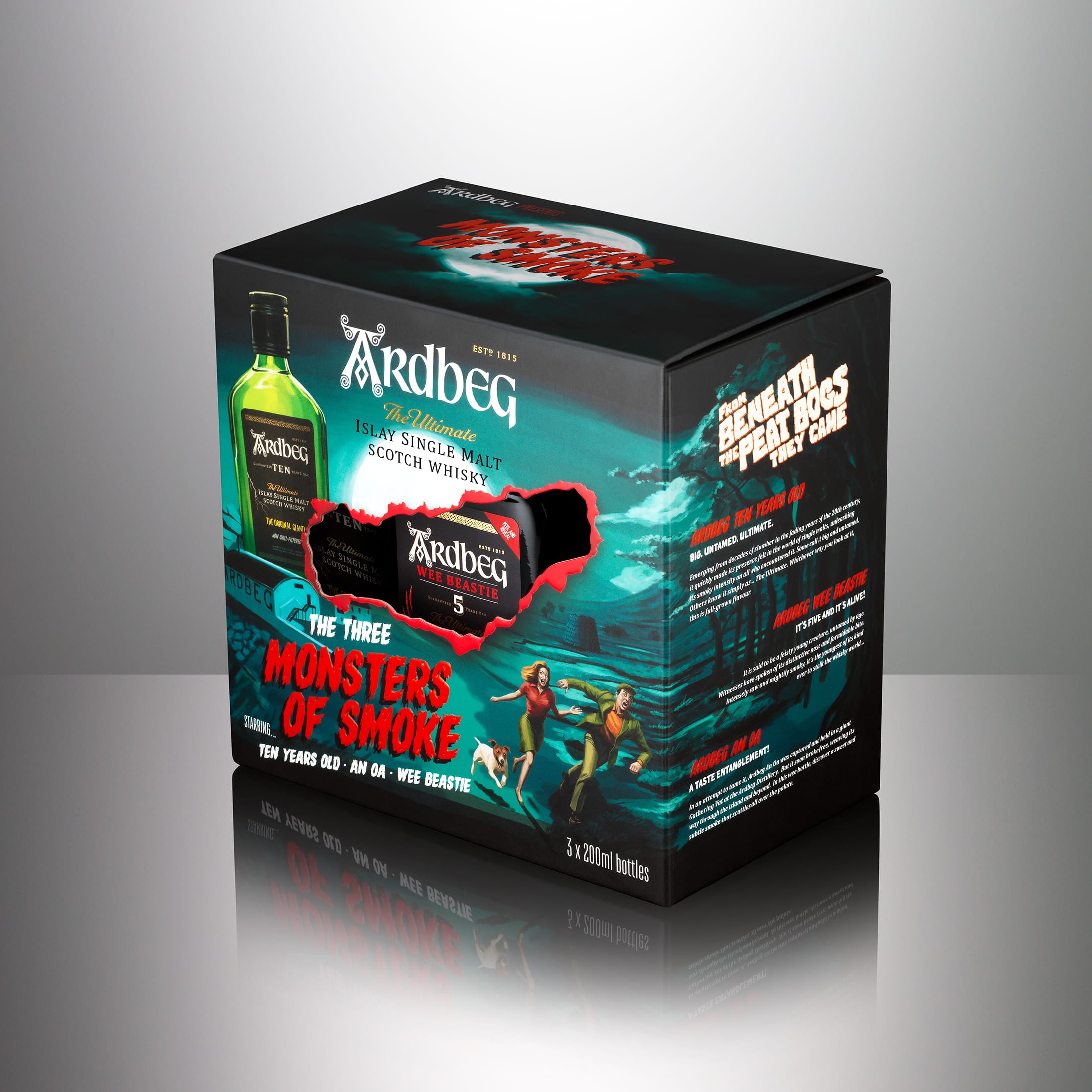 Ardbeg Monsters of Smoke Set -  3 Flaschen (0,2L) in Geschenkbox