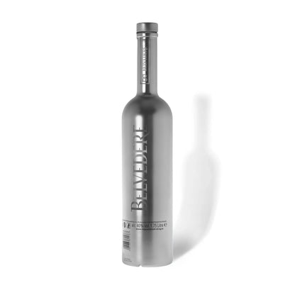 Belvedere Premium Vodka B Bottle Chrome Edition Großflasche (1,75L) mit LED Beleuchtung im Boden