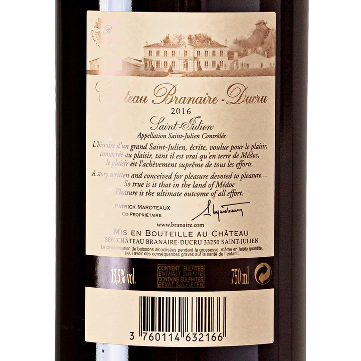 2016 Château Branaire-Ducru – Saint Julien – trocken – Frankreich