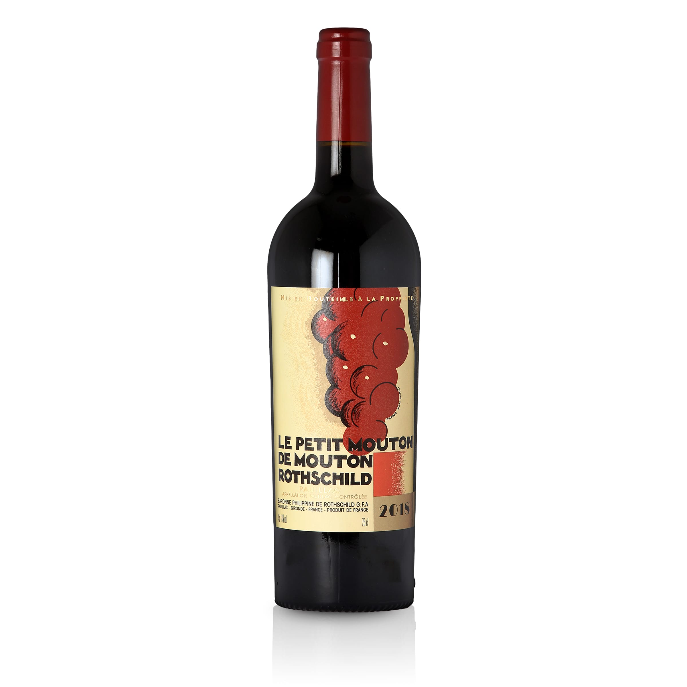 2018 Château Mouton-Rothschild, Le Petit Mouton de Mouton Rothschild, Rotwein trocken