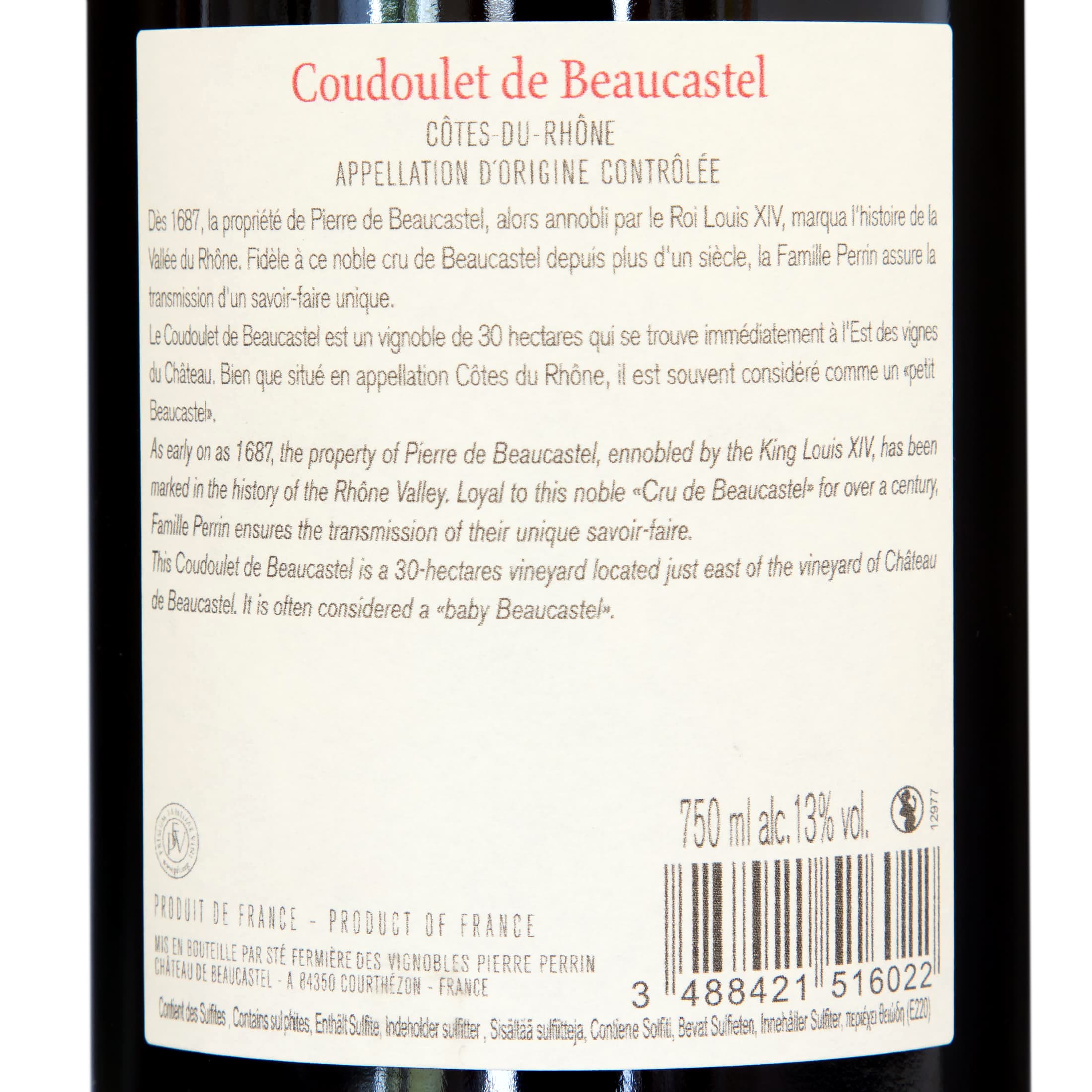 2021 Coudoulet de Beaucastel Bio Blanc Côtes du Rhône Weißwein trocken