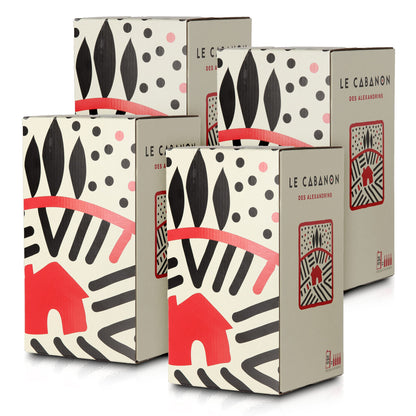 Maison Les Alexandrins Le Cabanon Rouge Rotwein trocken Bag-in-Box 3L