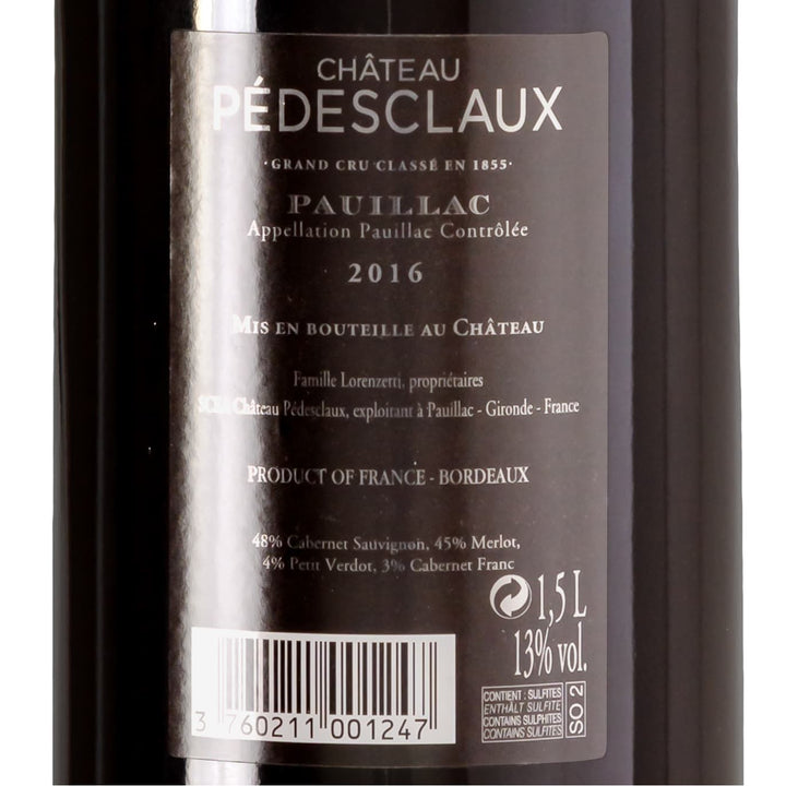 2016 Château Pedesclaux 5ème Cru Classé, Pauillac – Frankreich
