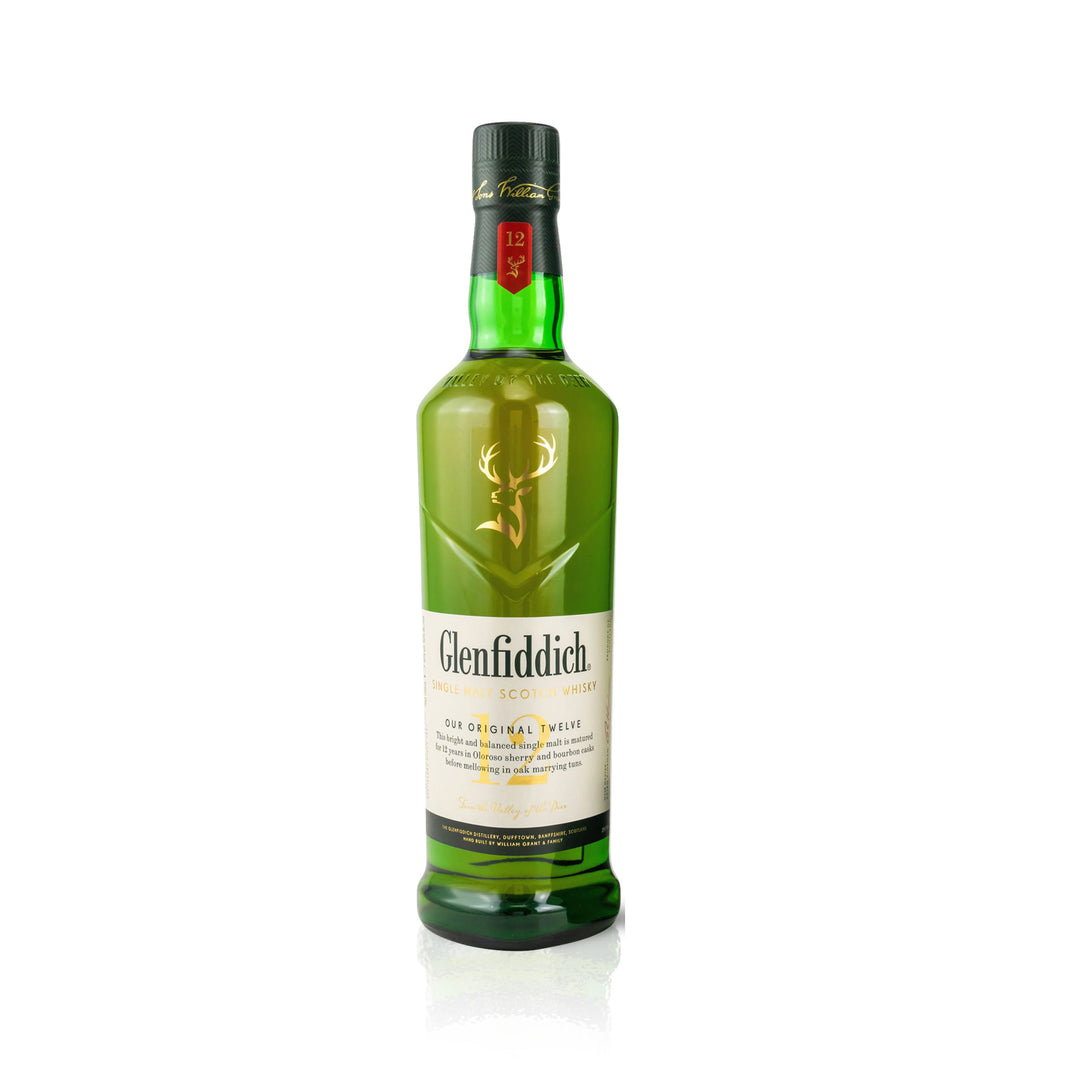 Glenfiddich 12 Year Old Single Malt Scotch Whisky - New without original packaging