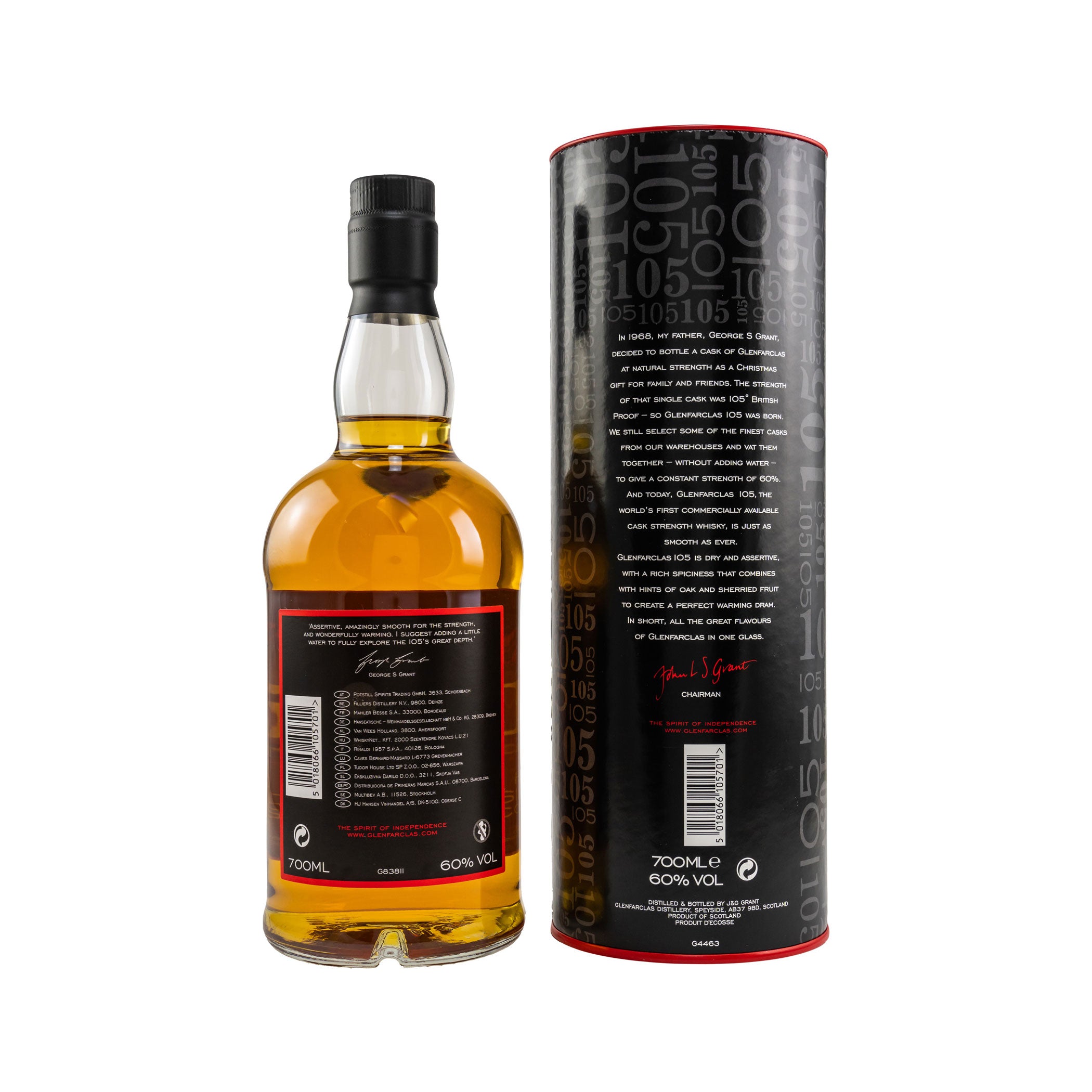 Glenfarclas 105 Cask Strength Single Malt Whisky 60% Vol. - 0,7l