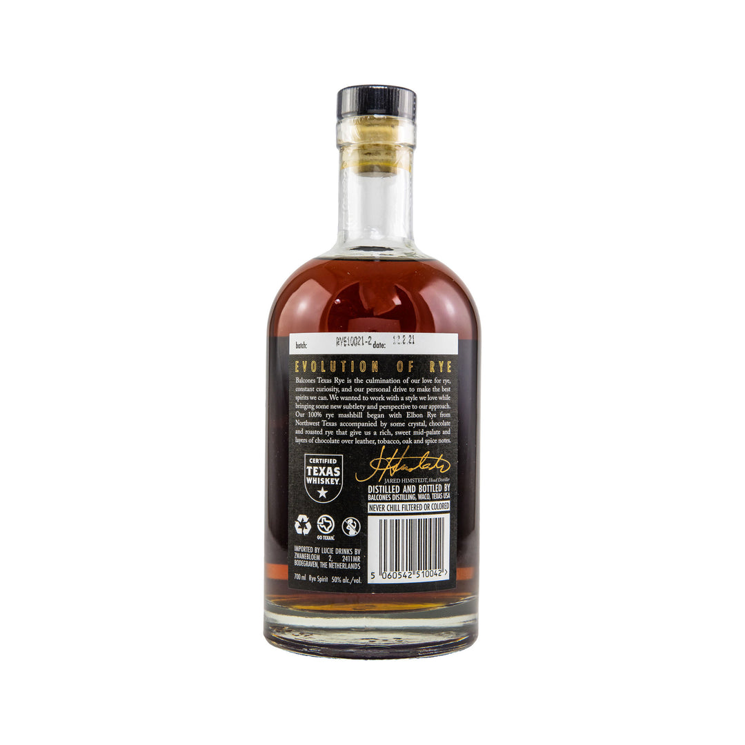 Balcones Texas Rye 100 Proof