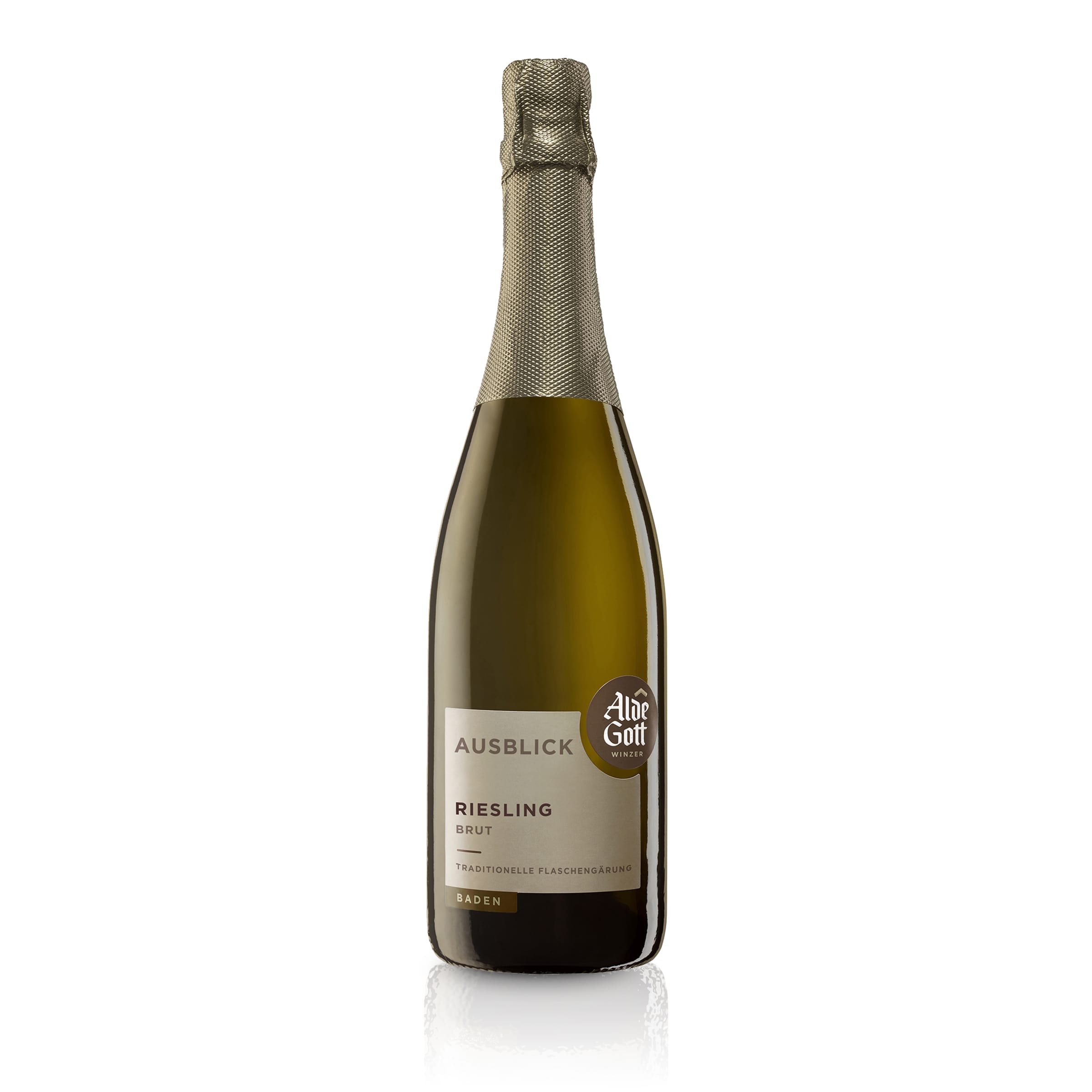 Riesling Sekt Traditionelle Flaschengärung 2022 brut  - Alde Gott | Sekt 0,75L 12.5 %vol.