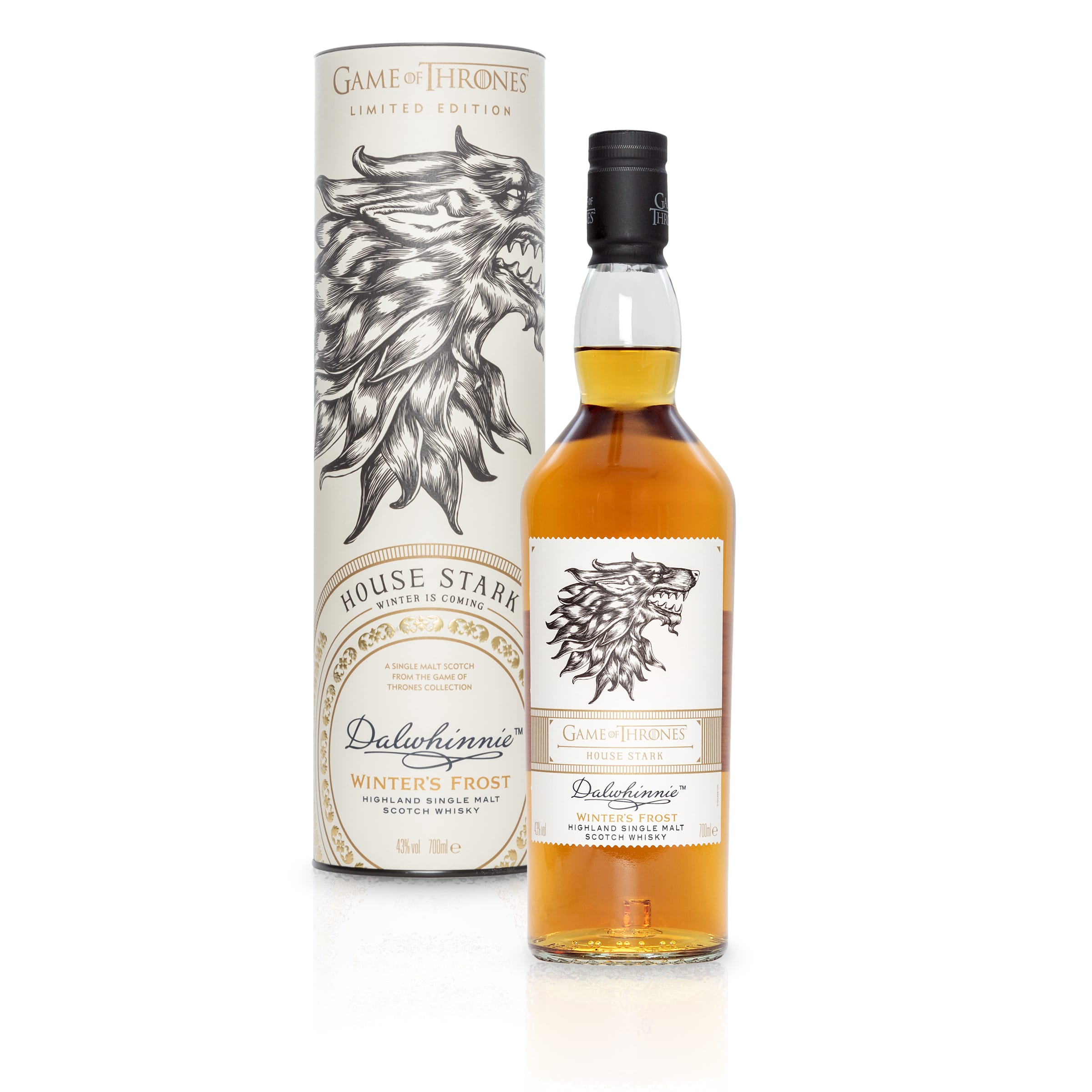 Dalwhinnie Winter's Frost Single Malt Scotch Whisky - Haus Stark Game of Thrones Limitierte Edition