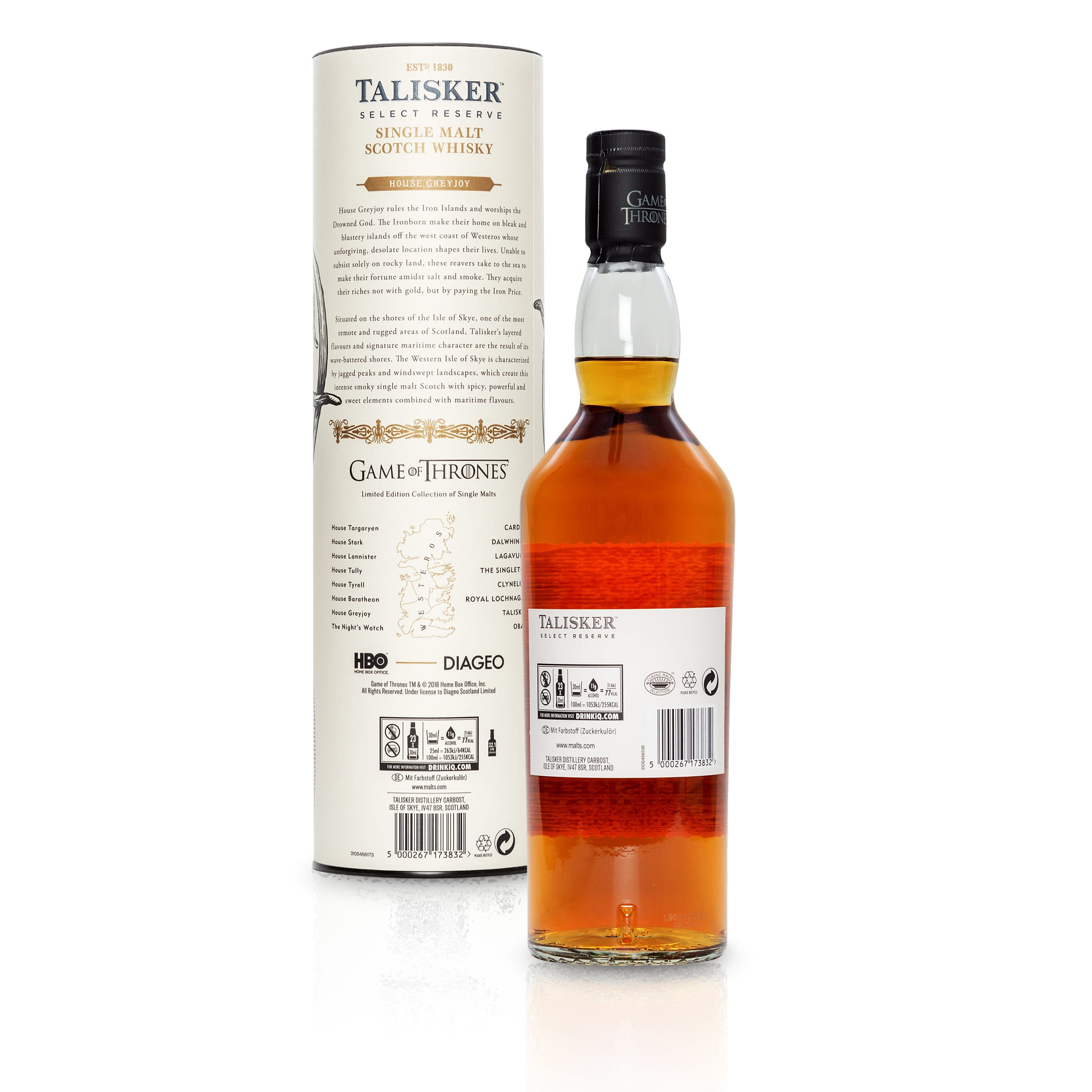 Talisker Select Reserve Single Malt Scotch Whisky - Haus Greyjoy Game of Thrones Limitierte Edition