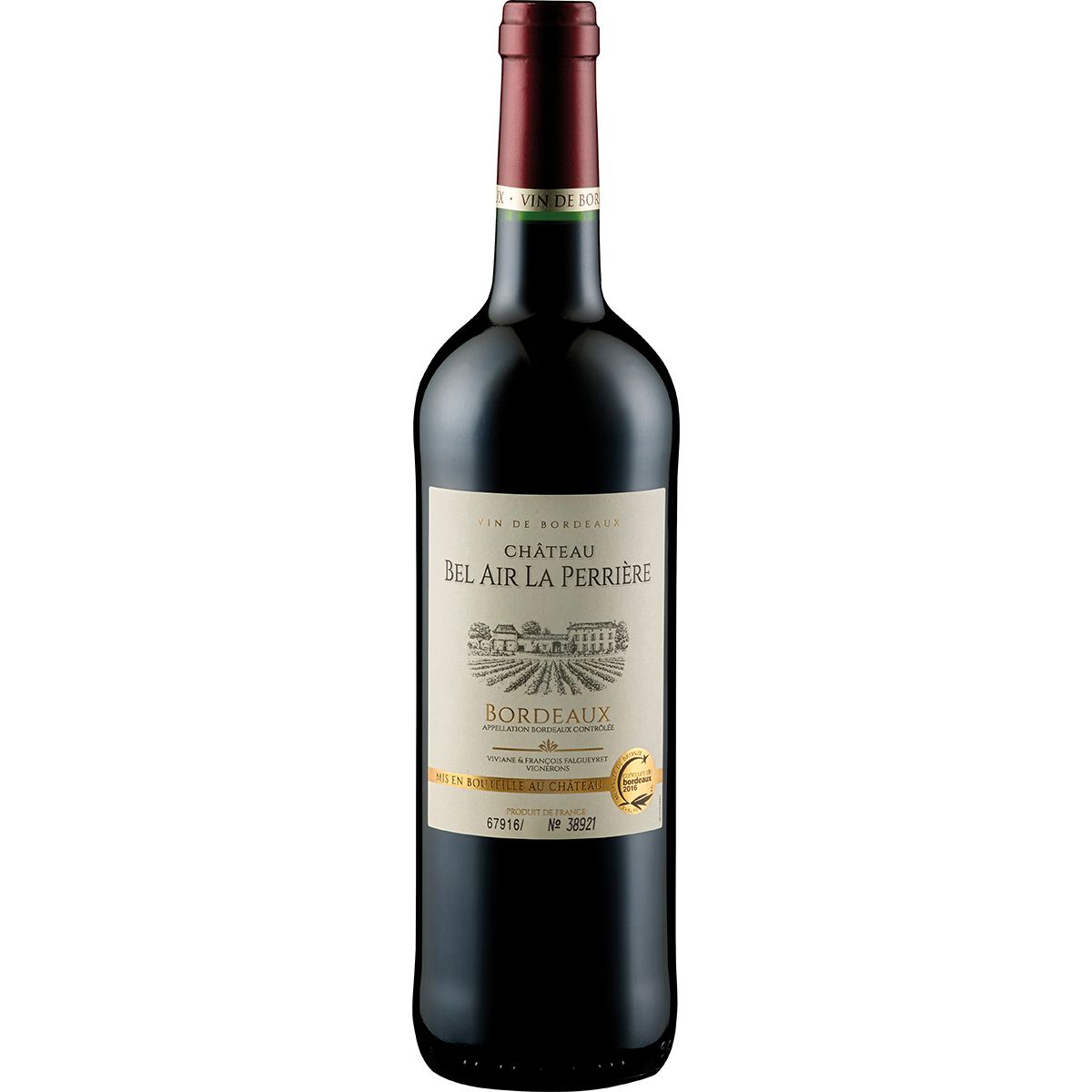 2021 Château Bel Air La Perriere AOC Bordeaux Château Bel Air La Perriere Bordeaux/France 0.75 l