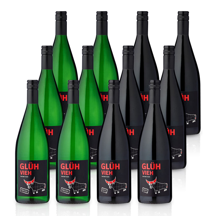 GLÜHVIEH Glühwein Probierpaket Rot &amp; Weiß - Weingut Metzger
