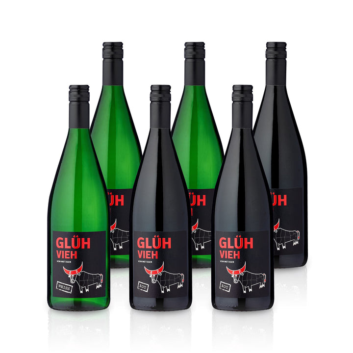 GLÜHVIEH Glühwein Probierpaket Rot &amp; Weiß - Weingut Metzger