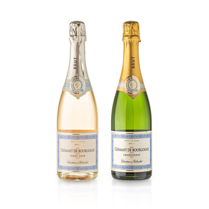 Feinste Weine - 2 er Sektpaket - Domaine Chartron &amp; Trébuchet - Crémant de Bourgogne  (2 * 0,75l)
