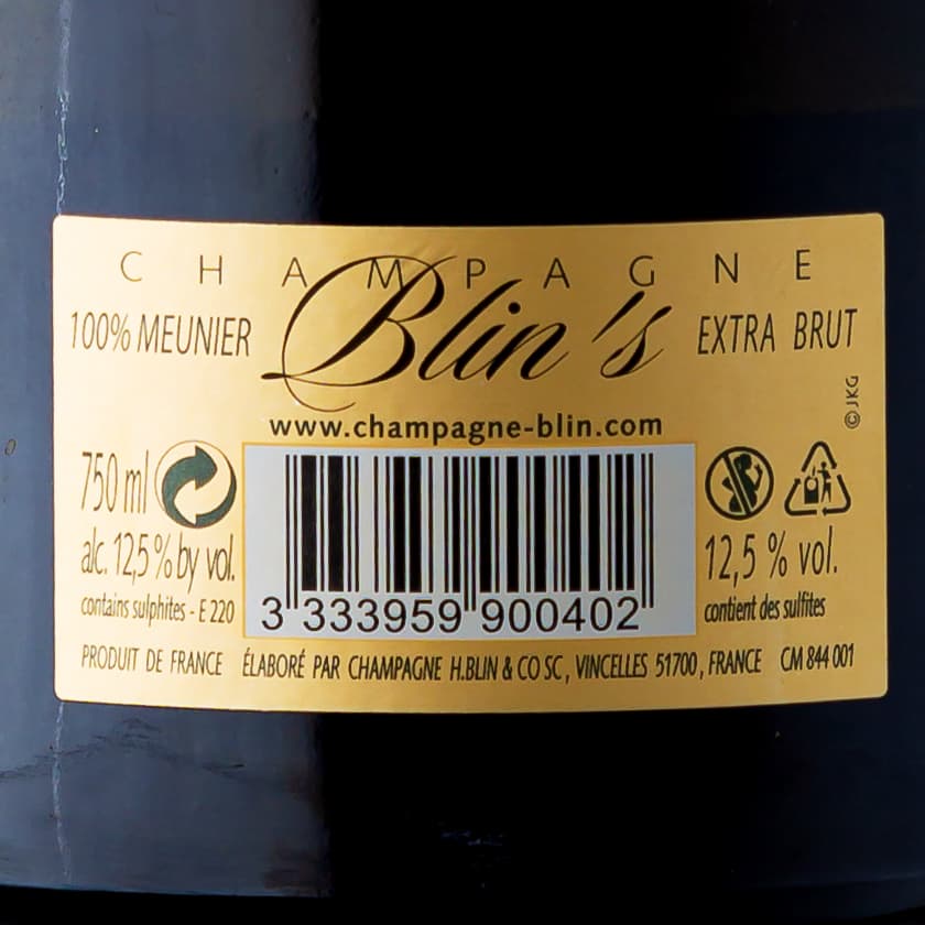 2011 Blin`s Quintessence Meunier Blanc de Noirs - H.Blin