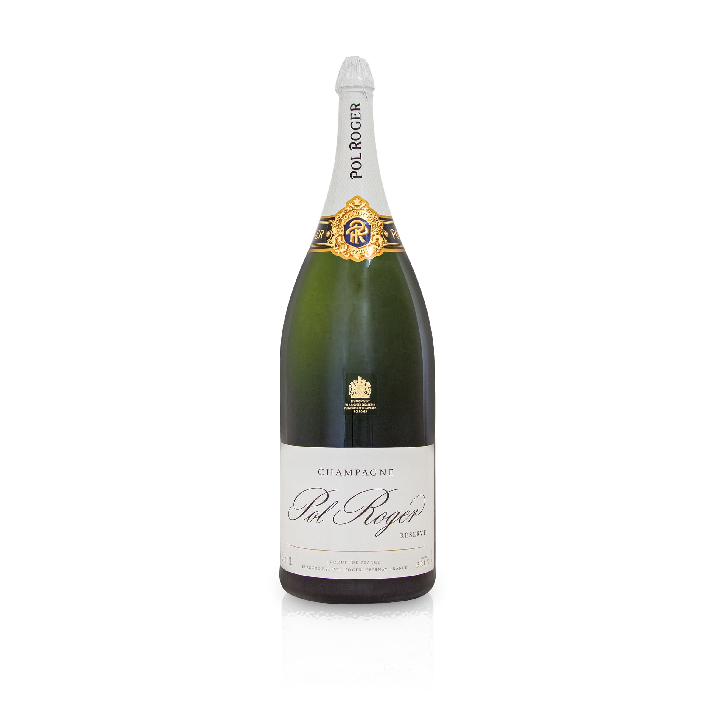 Brut Réserve 12L (Balthazar) in Holzkiste - Champagne Pol Roger - Champagne, Frankreich