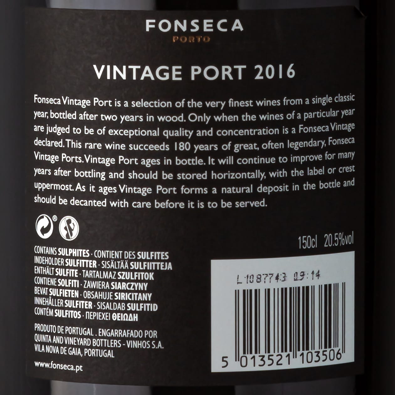2016 Fonseca 1,5L Magnum - Fonseca - Douro, Portugal
