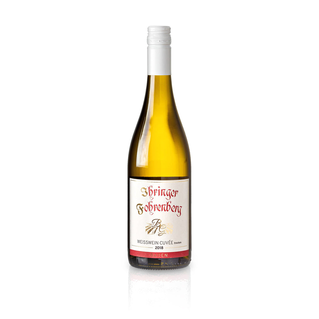 Weißwein trocken 2018 | Fruchtig-Frischer Mix aus Grauburgunder Weißburgunder Chardonnay | WBK Glatt - Ihringen am Kaiserstuhl/Baden, Deutschland