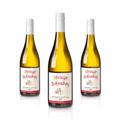 Weißwein trocken 2018 | Fruchtig-Frischer Mix aus Grauburgunder Weißburgunder Chardonnay | WBK Glatt - Ihringen am Kaiserstuhl/Baden, Deutschland