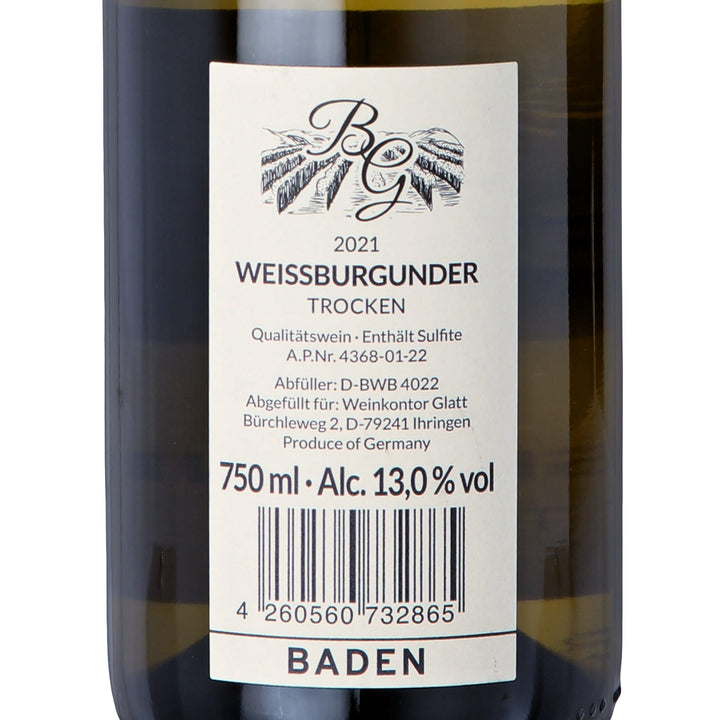2021 Weißburgunder dry – Kaiserstuhl