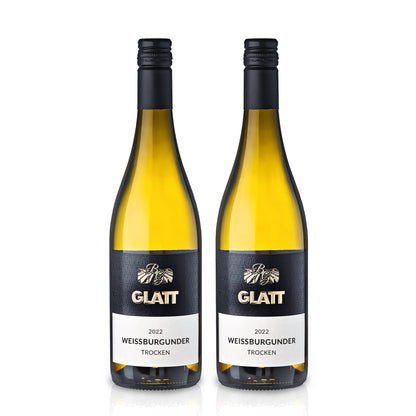 2022 Weißburgunder Weißwein trocken • GLATT • Qualitätswein vom Kaiserstuhl/Baden, Deutschland