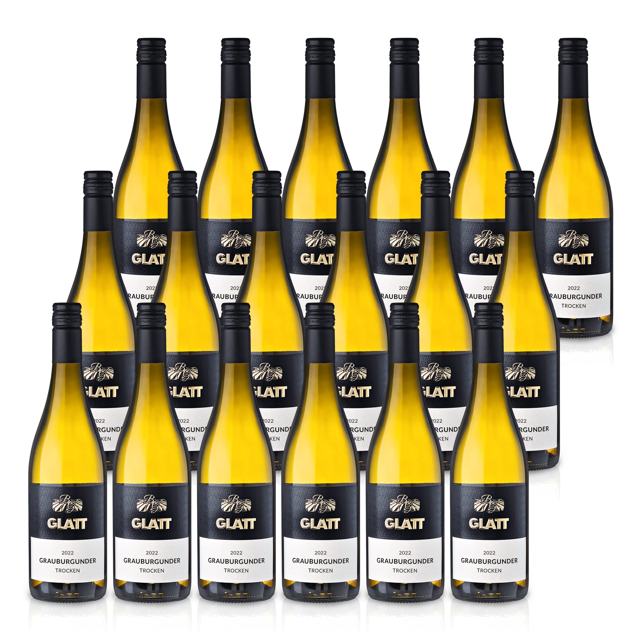 2022 Grauburgunder Weißwein trocken • GLATT • Qualitätswein vom Kaiserstuhl/Baden, Deutschland