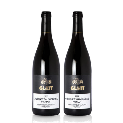 2022 Cabernet Sauvignon & Merlot Barrique Rotwein trocken • GLATT • Qualitätswein vom Kaiserstuhl/Baden, Deutschland