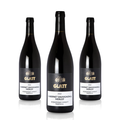 2022 Cabernet Sauvignon & Merlot Barrique Rotwein trocken • GLATT • Qualitätswein vom Kaiserstuhl/Baden, Deutschland