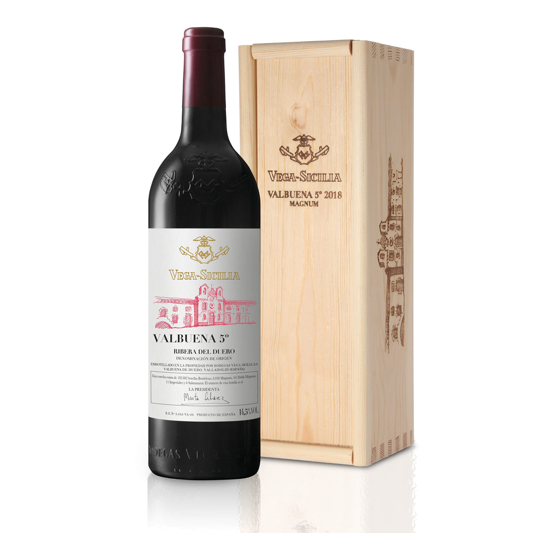 2018 Vega Sicilia Valbuena 5° Magnum 1.5L in wooden box