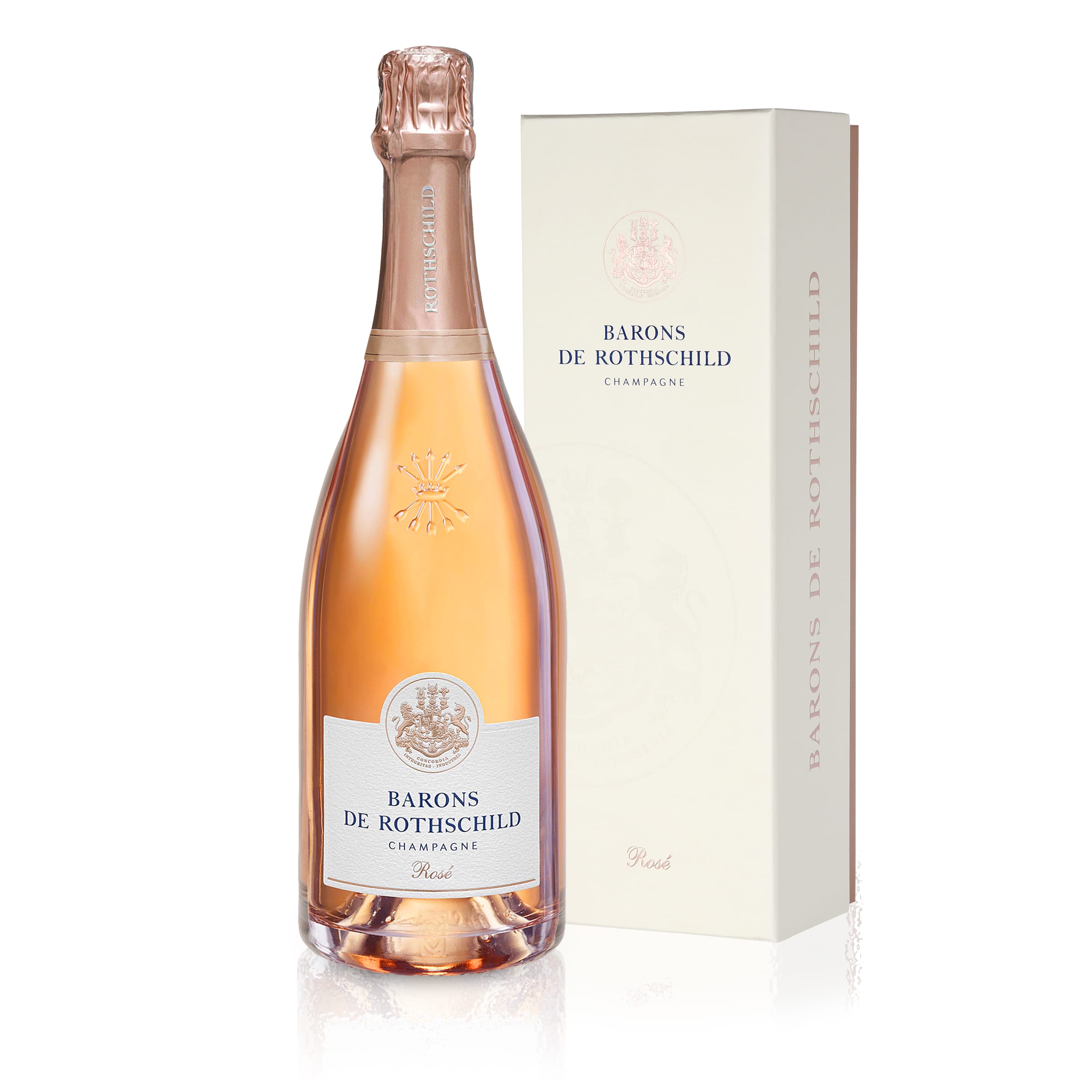 Champagne Barons de Rothschild Rosé Extra Brut in gift packaging