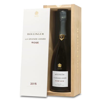 Bollinger La Grande Anneé Rosé 2015 Champagner in Holzkiste750 ml