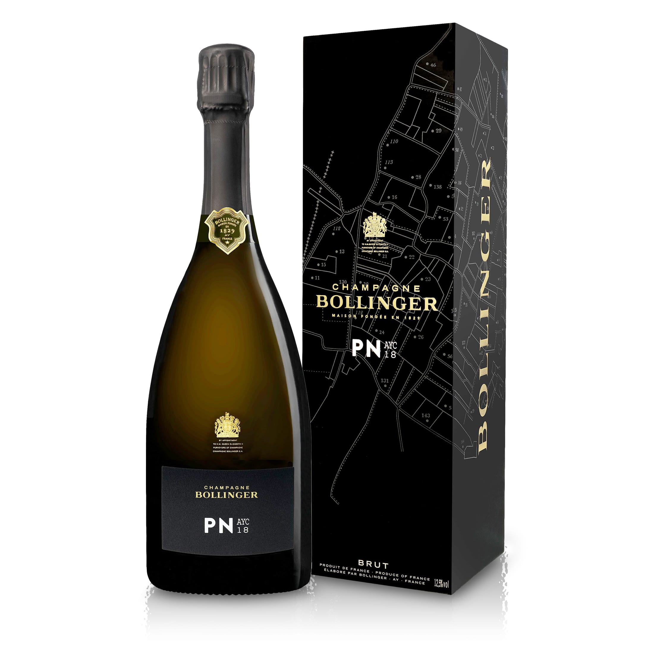 Champagne Bollinger PN AYC 18 in Geschenkpackung