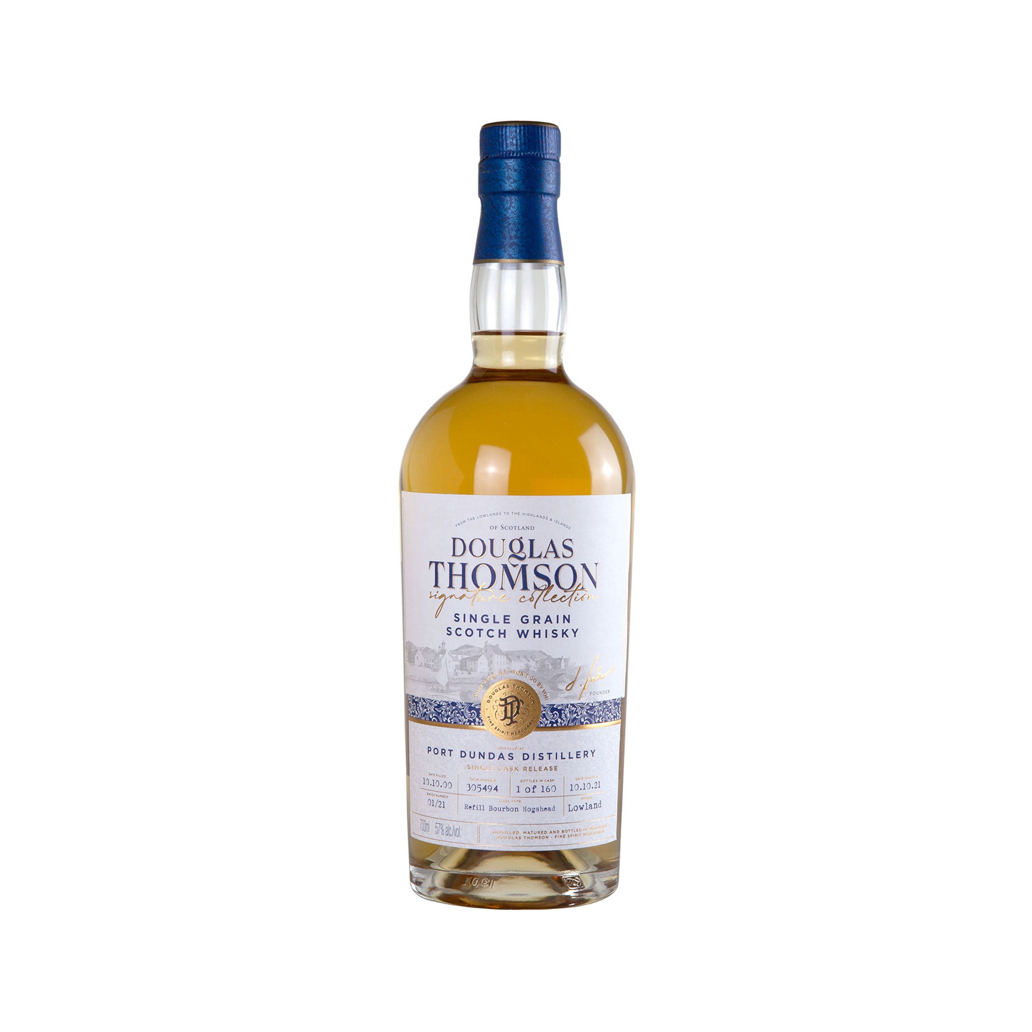 Port Dundas 2000/2021, Refill Ex-Bourbon Cask, Douglas Thomson signature collection