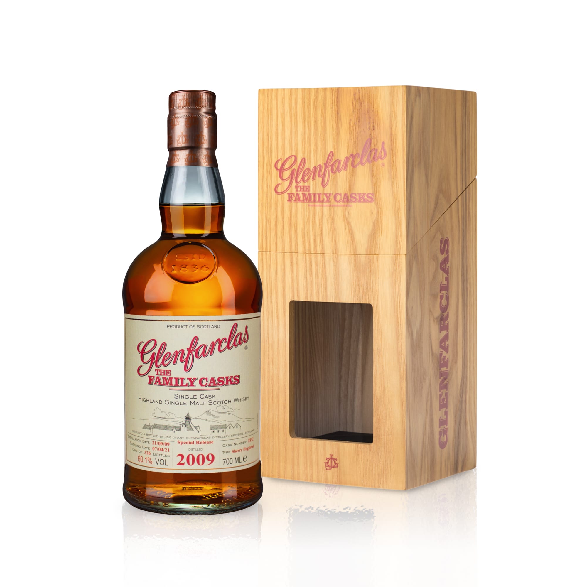 Glenfarclas Vintage 2009 · The Family Casks Series · 60,1% vol. #1832