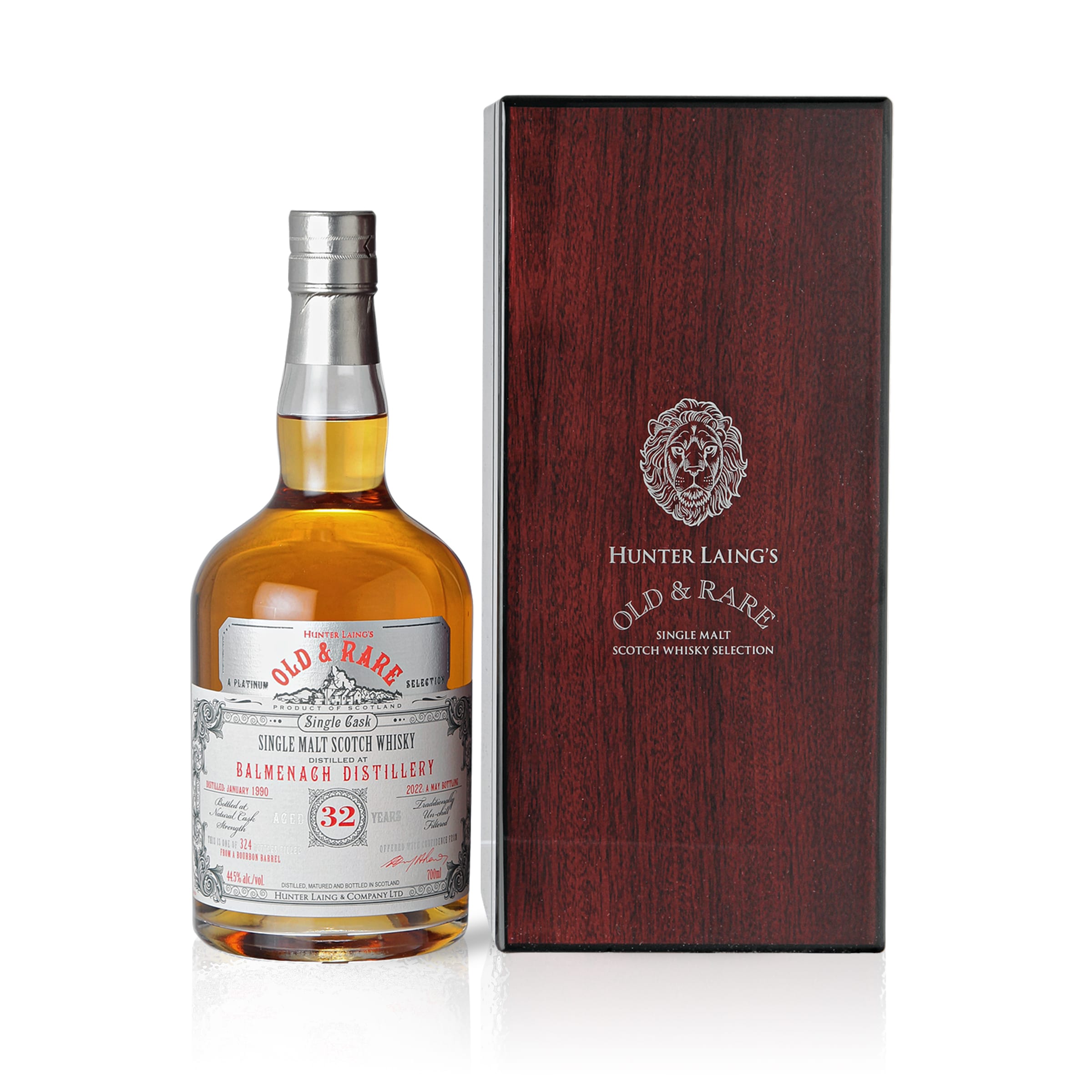 Balmenach 1990/2022 - 32 Jahre - 44,5 % Vol. - Hunter Laing - Old & Rare - OAR0447