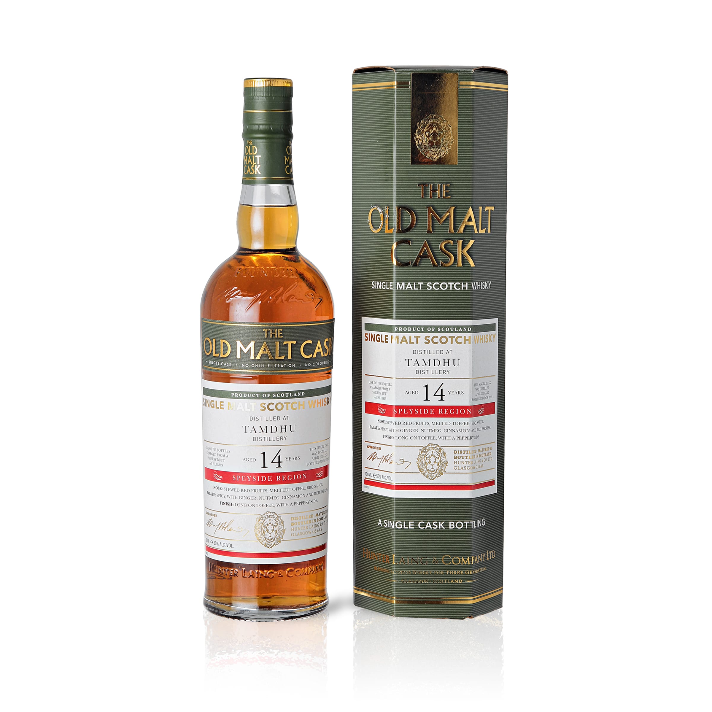 Tamdhu 2007/2022 - 14 Jahre - 50 % Vol. - Hunter Laing - Old Malt Cask - OMC3057