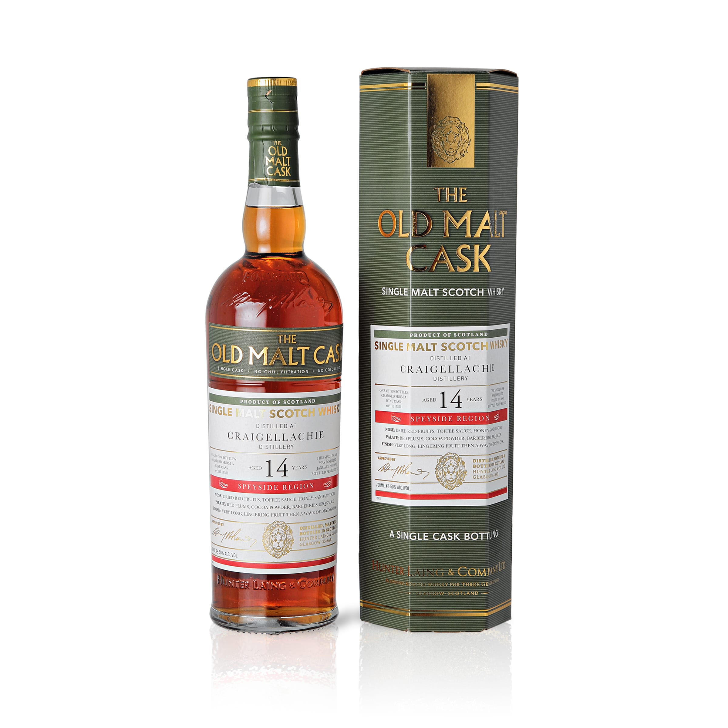 Craigellachie 2008/2022 - 14 Jahre - 50 % Vol. - Hunter Laing - Old Malt Cask - OMC3070