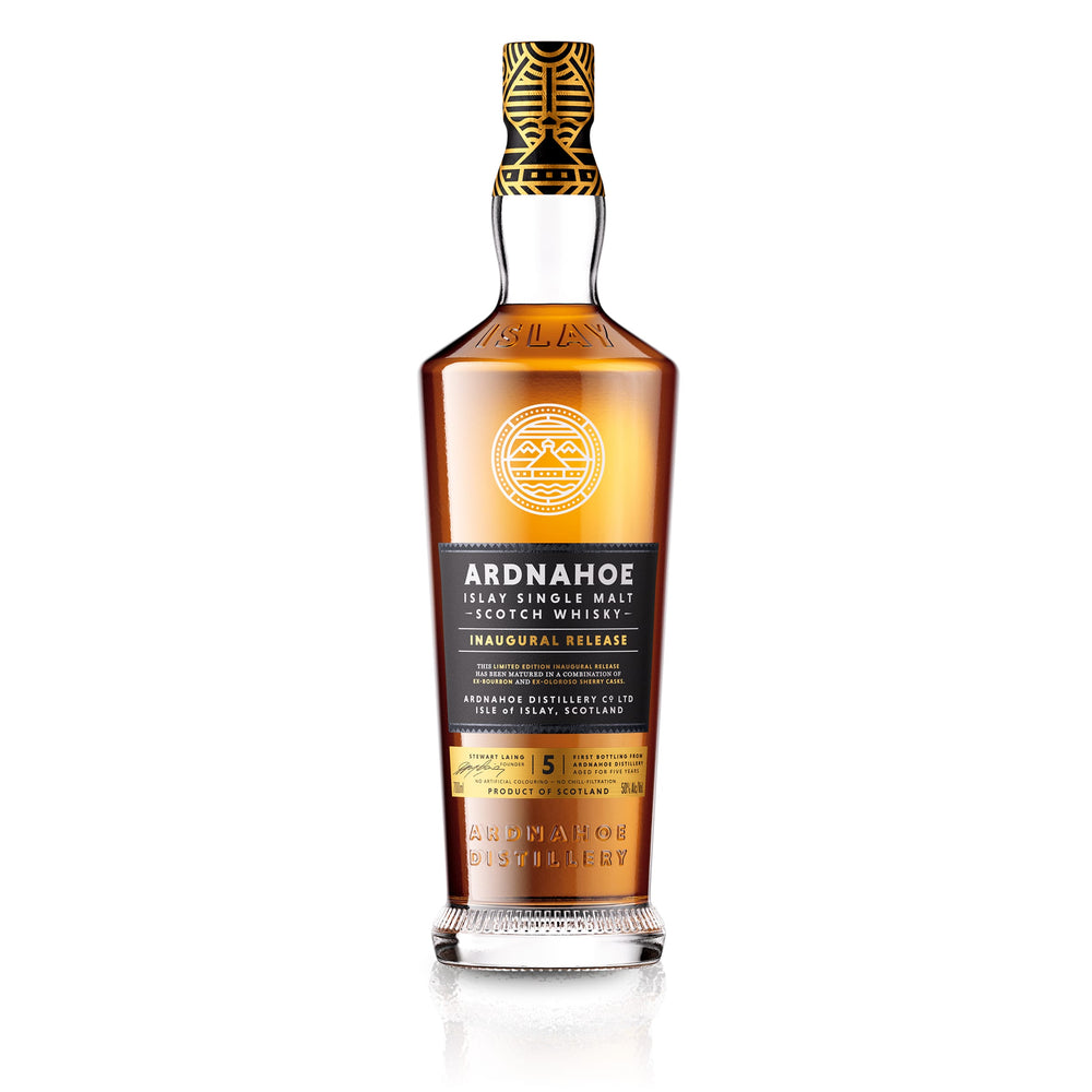 Ardnahoe | Inaugural Release | 5 Jahre | Islay Single Malt Scotch Whisky | harmonischer fruchtig-rauchiger Geschmack | 50 % Vol | 700 ml Einzelflasche