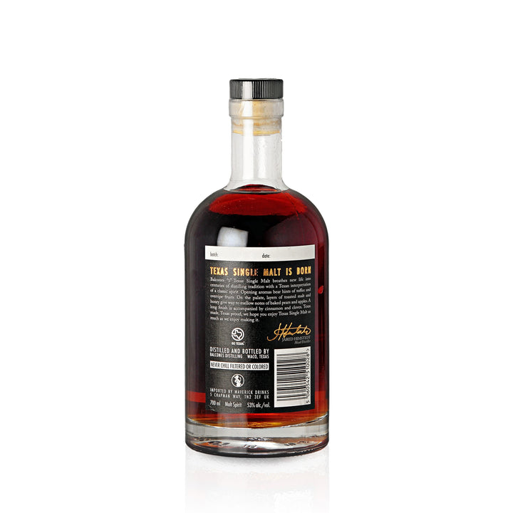 Balcones Texas Single Malt Whiskey 0.7L (53% Vol.)
