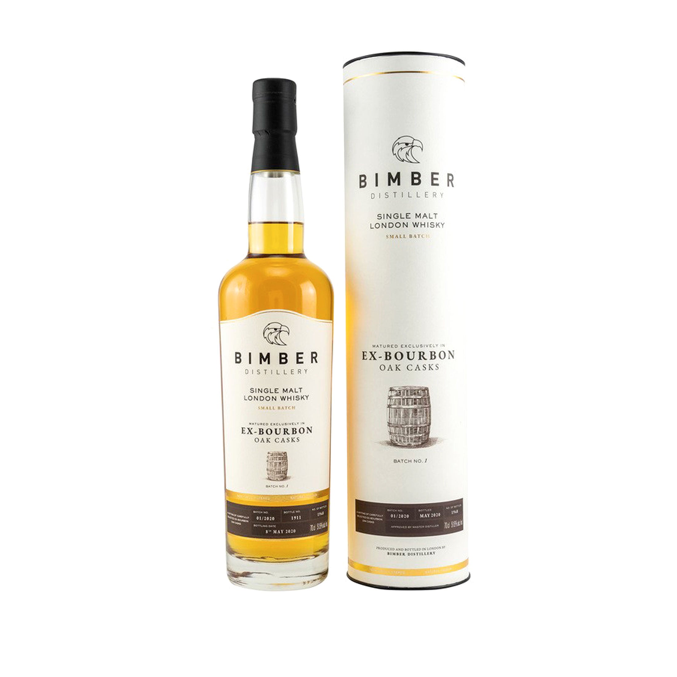 Bimber Single Malt London Whisky - Ex-Bourbon Oak Batch 1/2020
