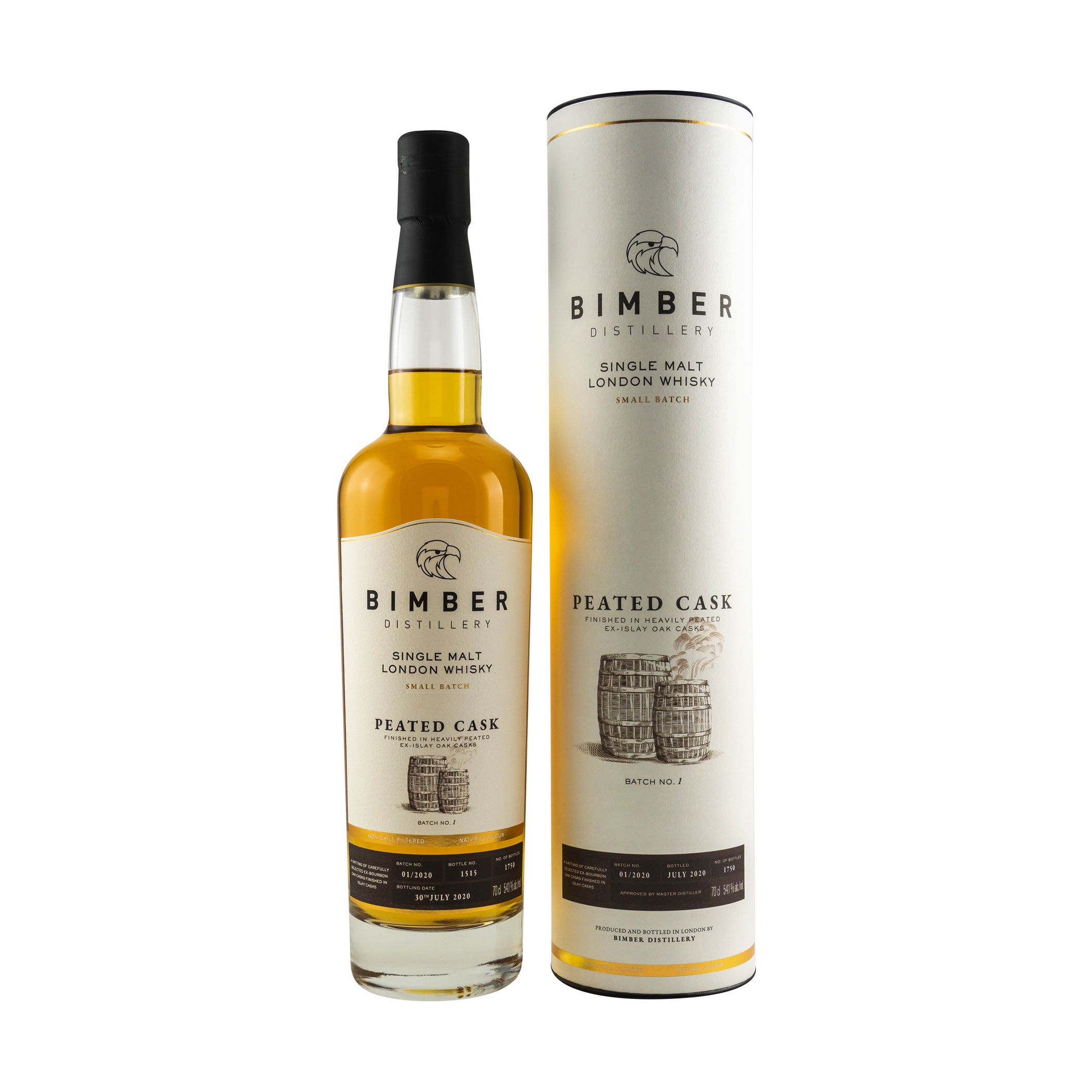 Bimber Single Malt London Whisky Peated Cask Batch 01 2020